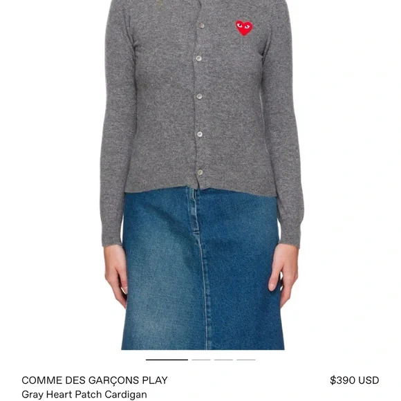 Commes Des Garçons Play Cardigan